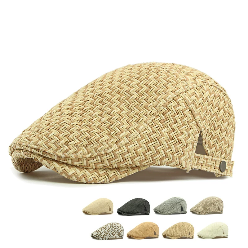 Spring Summer Men's Women's Straw Peaky Blinders Hat Baker Boy Newsboy Hat Sunshade UV Protection Casual Peaked Caps Breathable
Spring Summer Men's Women's Straw Peaky Blinders Hat Baker Boy Newsboy Hat Sunshade UV Protection Casual Peaked Caps Breathable