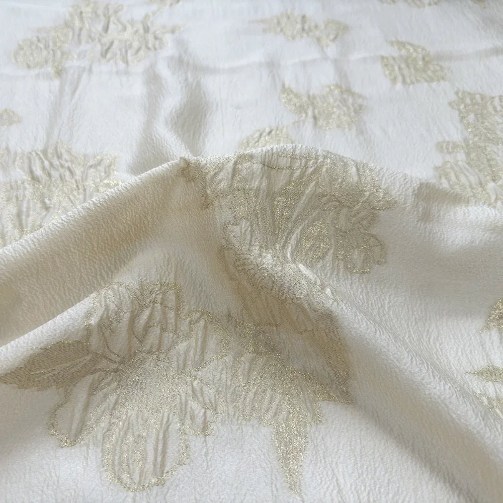 Jacquard Fabric Breathable Organza Wedding Dress Metal Wire Women's Clothing Fabrics for Diy Polyester Material Cloth
Jacquard Fabric Breathable Organza Wedding Dress Metal Wire Women's Clothing Fabrics for Diy Polyester Material Cloth