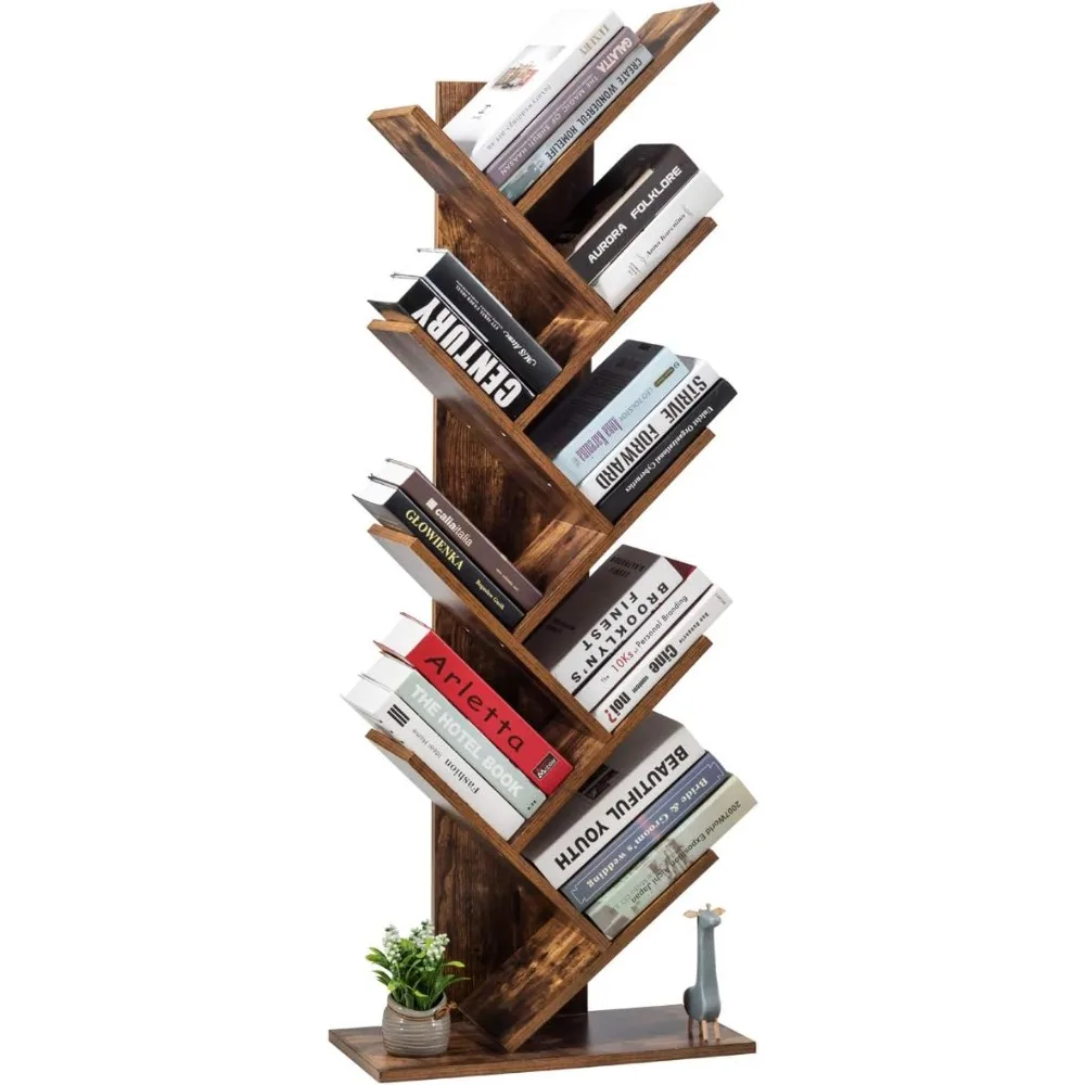 55-Inch Tree Bookshelf, 9-Shelf Free Standing Tree Bookcase, Bookshelves for Home Living Room Office Children Room, Display
55-Inch Tree Bookshelf, 9-Shelf Free Standing Tree Bookcase, Bookshelves for Home Living Room Office Children Room, Display
