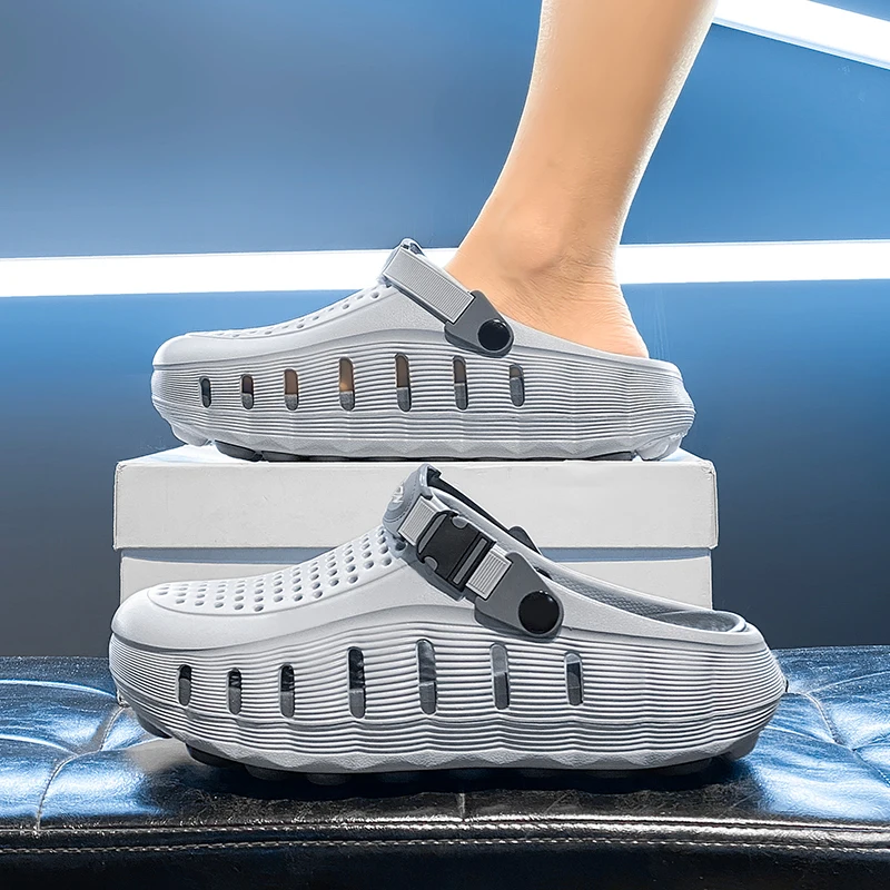 Men's Summer Outdoor Wear Anti-Slip Beach Sandals Driving Dual-Purpose Breathable Thick Bottom mid Heel EVA Material Slippers
Men's Summer Outdoor Wear Anti-Slip Beach Sandals Driving Dual-Purpose Breathable Thick Bottom mid Heel EVA Material Slippers