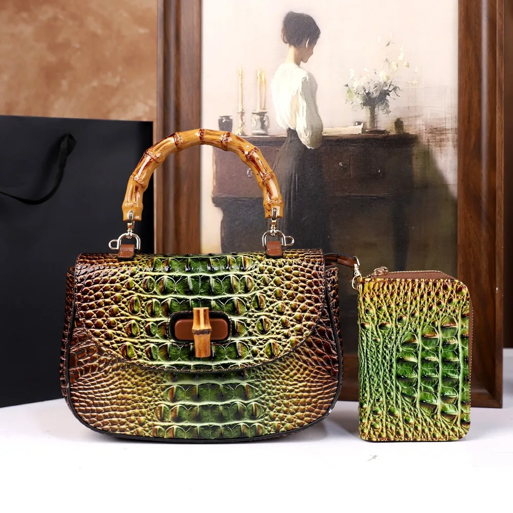 2026 New Crocodile Leather Mother Bag Fashion New Women's Bamboo Single Shoulder Crossbody Bag Trendy Versatile Handbag
2026 New Crocodile Leather Mother Bag Fashion New Women's Bamboo Single Shoulder Crossbody Bag Trendy Versatile Handbag