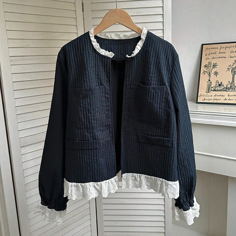 Mia Muse Autumn Jackets 2025 Women's K-Fashion Pockets Contrast Color Long Sleeve Crew Neck Regular Fit Dating Jackets
Mia Muse Autumn Jackets 2025 Women's K-Fashion Pockets Contrast Color Long Sleeve Crew Neck Regular Fit Dating Jackets