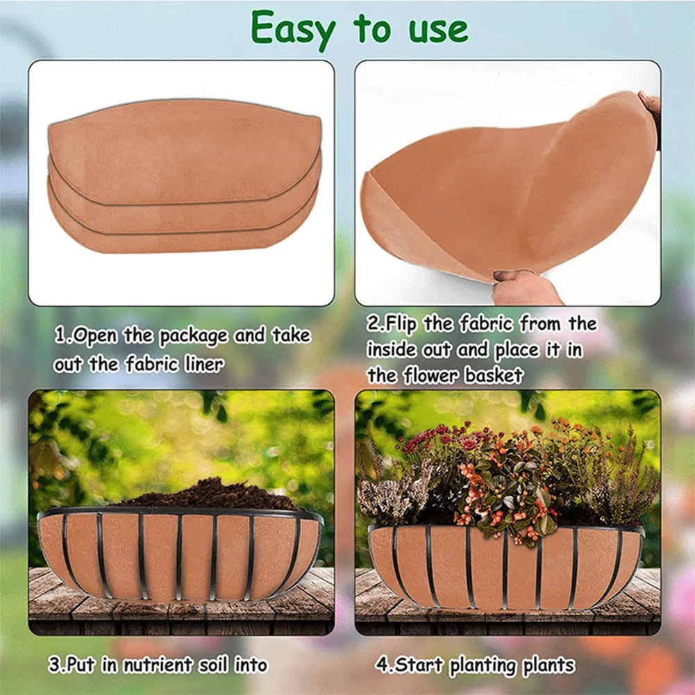 AAAF 3PCS Felt Plant Basket Liners Hanging Fabric Flower Basket Liners Felt Replacement Coconut Liner For Outdoor Hanging
AAAF 3PCS Felt Plant Basket Liners Hanging Fabric Flower Basket Liners Felt Replacement Coconut Liner For Outdoor Hanging