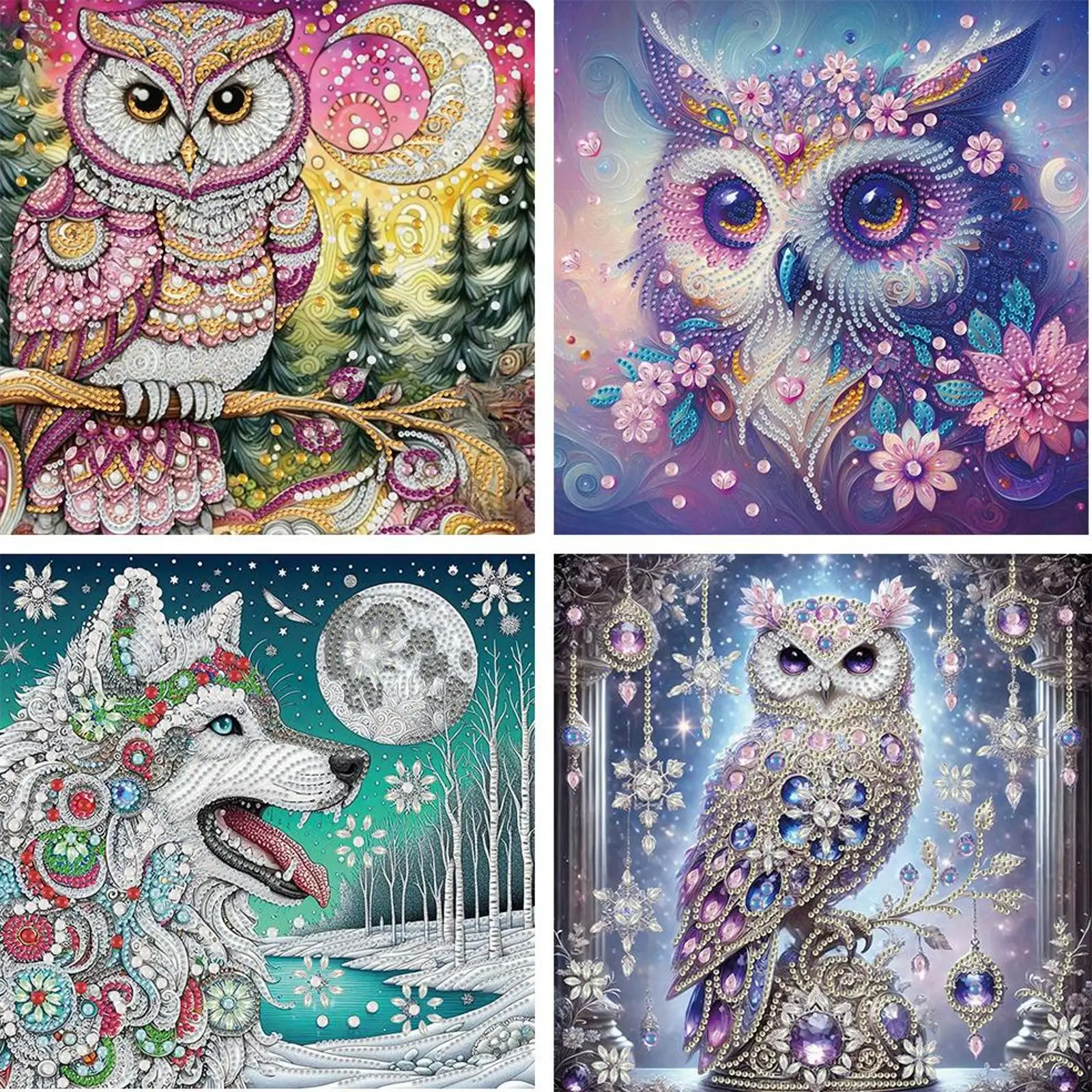 Набор для алмазной вышивки 5D DIY с частичным заполнением, специальной формы, с алмазами, Декор «Сова», 30x30 см
Набор для алмазной вышивки 5D DIY с частичным заполнением, специальной формы, с алмазами, Декор «Сова», 30x30 см