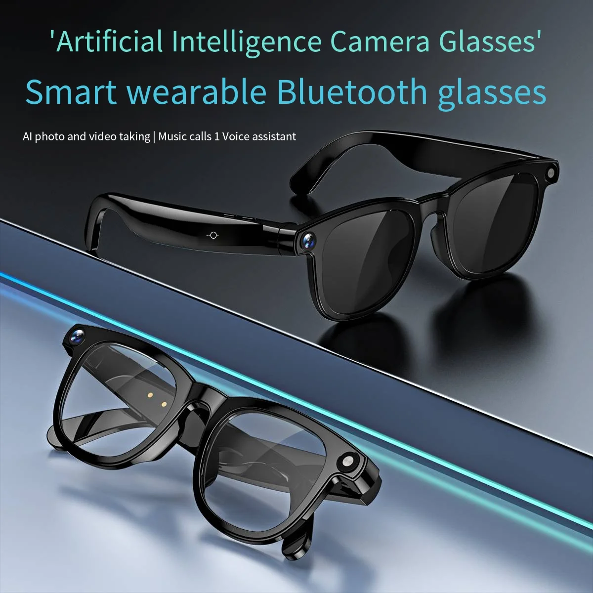 Умные очки Ai с камерой высокой четкости 800 Вт, Bluetooth-гарнитура, голосовые звонки, воспроизведение музыки, фотосъемка, видеозапись
Умные очки Ai с камерой высокой четкости 800 Вт, Bluetooth-гарнитура, голосовые звонки, воспроизведение музыки, фотосъемка, видеозапись