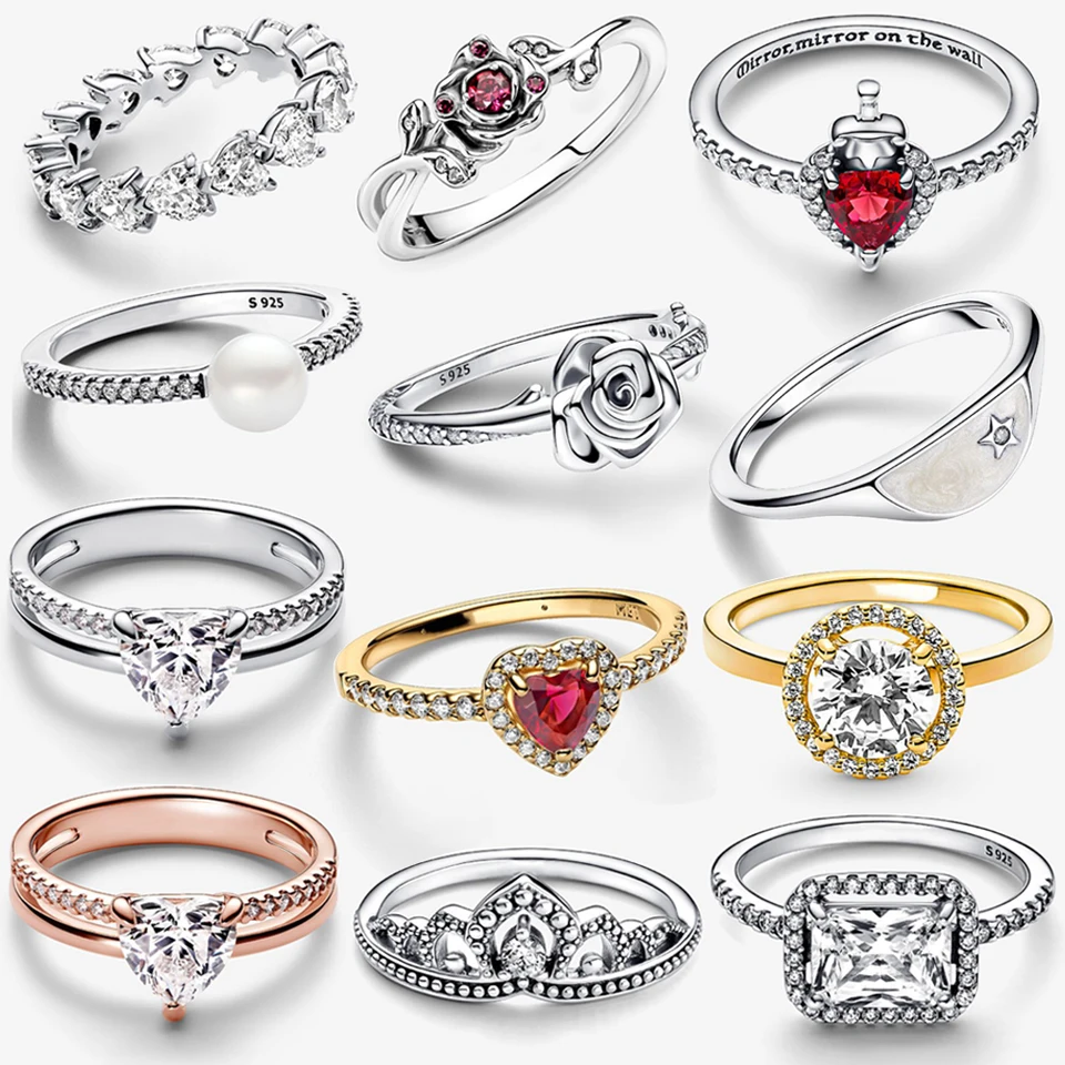2026 New 925 Silver Sparkling Heart to Heart Devil Rose Princess Crown Love God Arrow Meteor Ring Exquisite DIY Charm Jewelry G
2026 New 925 Silver Sparkling Heart to Heart Devil Rose Princess Crown Love God Arrow Meteor Ring Exquisite DIY Charm Jewelry G
