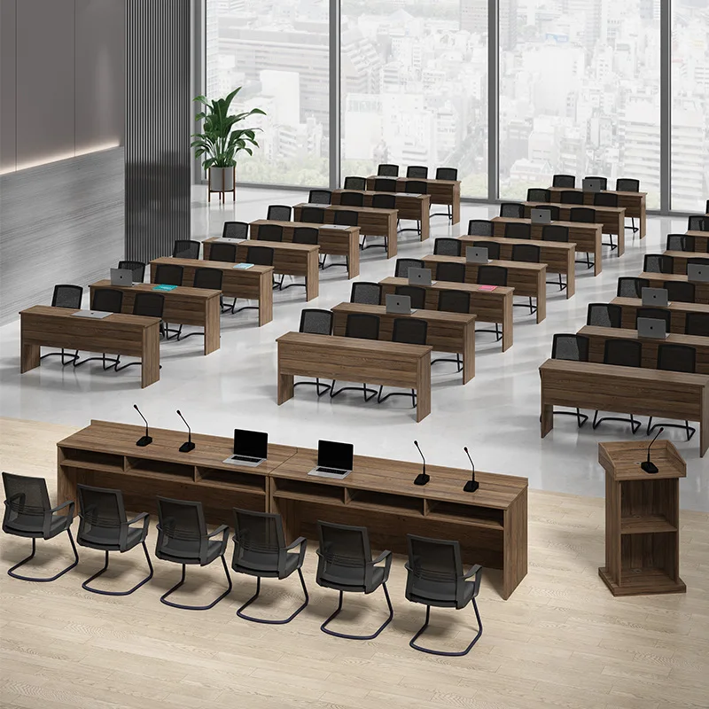 Modern simple melamine board meeting strip table employee training company meeting table table and chair combination
Modern simple melamine board meeting strip table employee training company meeting table table and chair combination
