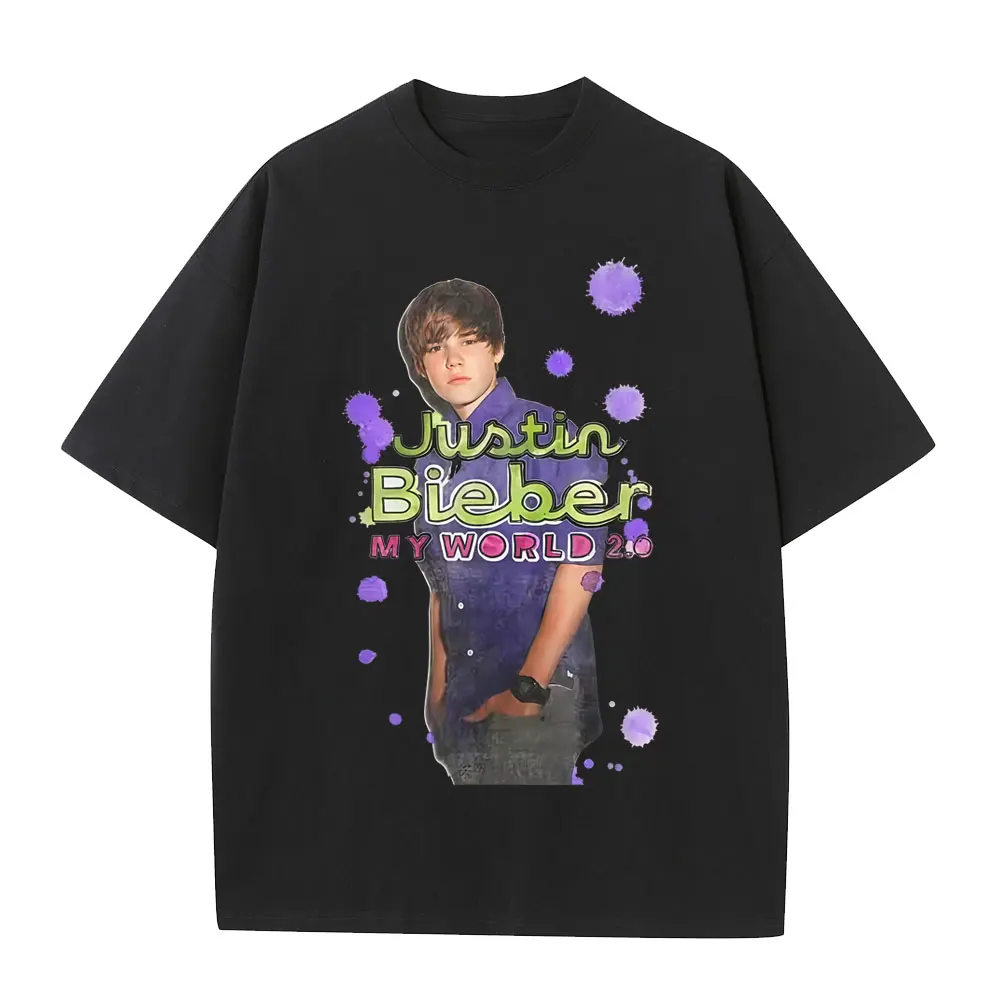 Justin Bieber My World 2.0 Merch T Shirt Men Women Summer Fashion Hip Hop Oversized T-shirt Men's Casual Cotton Vintage T-shirts
Justin Bieber My World 2.0 Merch T Shirt Men Women Summer Fashion Hip Hop Oversized T-shirt Men's Casual Cotton Vintage T-shirts