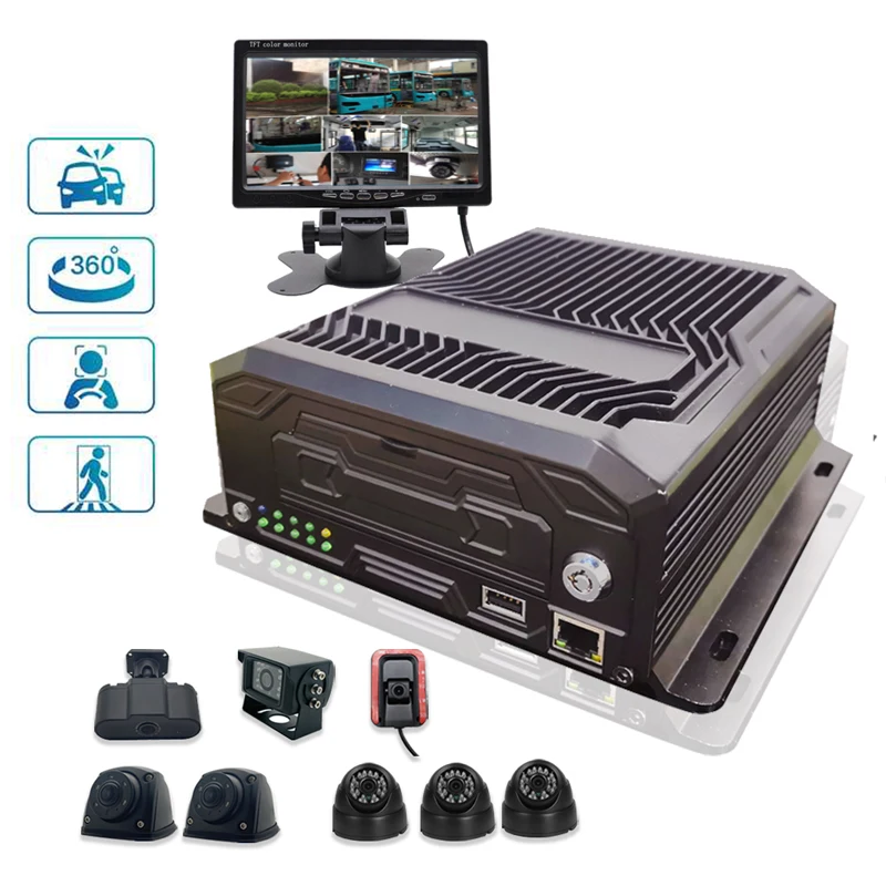 8-Channel 1080p AHD HD Truck Dash Cam 4 Dual Lens Cameras GPS 4G WiFi Video Recorder Commercial Vehicles Black 1 Year Warranty
8-Channel 1080p AHD HD Truck Dash Cam 4 Dual Lens Cameras GPS 4G WiFi Video Recorder Commercial Vehicles Black 1 Year Warranty