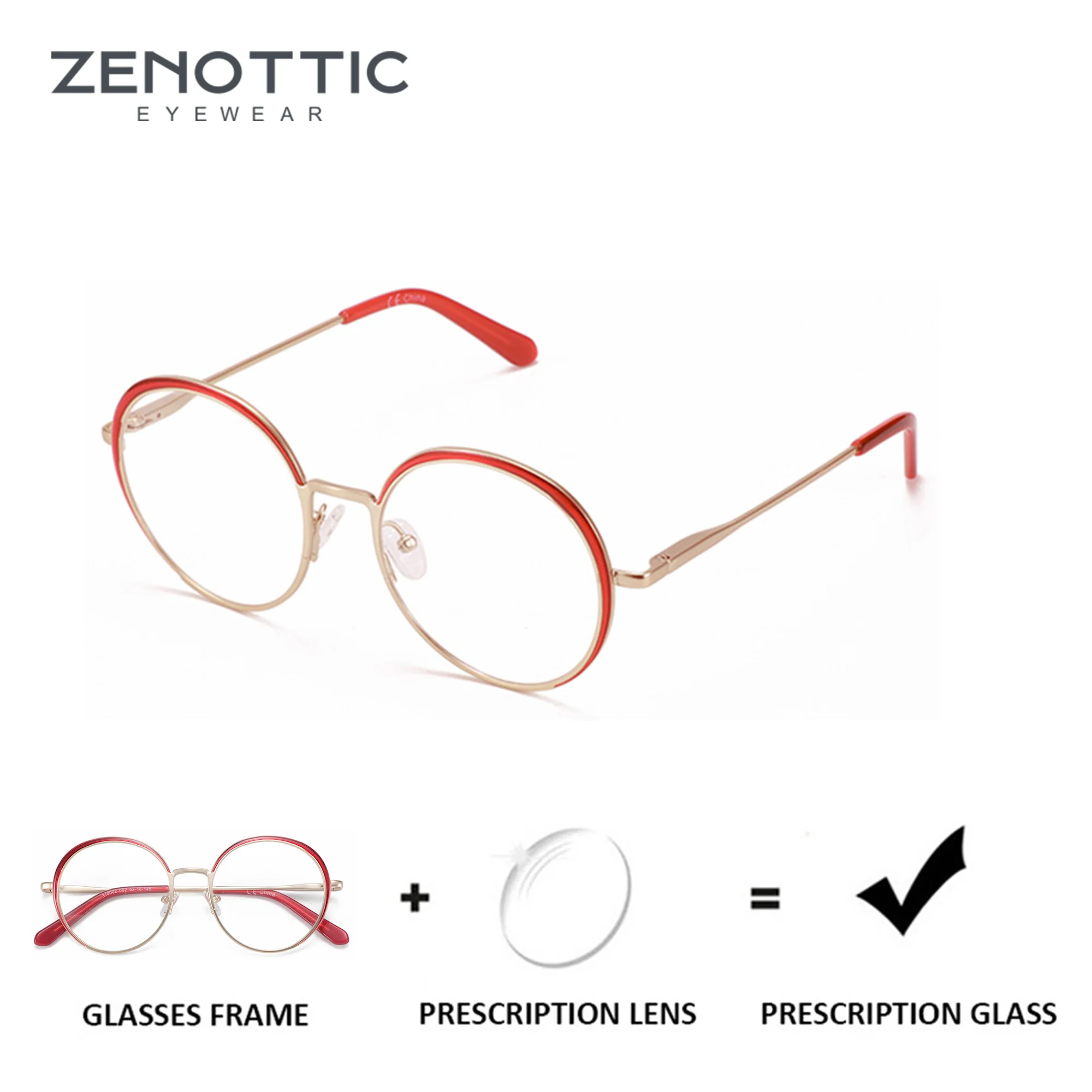 Круглые очки ZENOTTIC по рецепту, женские очки с металлической оправой, модные очки для близорукости, женские оптические очки
Круглые очки ZENOTTIC по рецепту, женские очки с металлической оправой, модные очки для близорукости, женские оптические очки