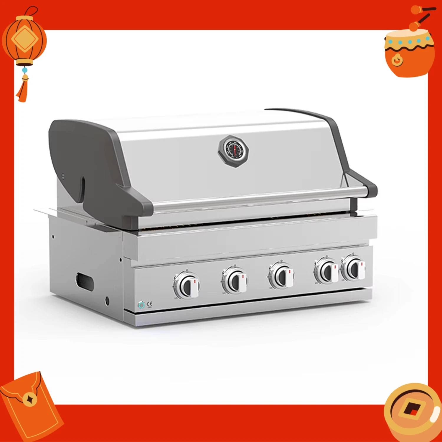 Easily Assembled Premium Built-in Grill Stainless Steel 4 Burner Dual Fuel High-Power 17kW Non-Stick Commercial Use BBQ
Easily Assembled Premium Built-in Grill Stainless Steel 4 Burner Dual Fuel High-Power 17kW Non-Stick Commercial Use BBQ