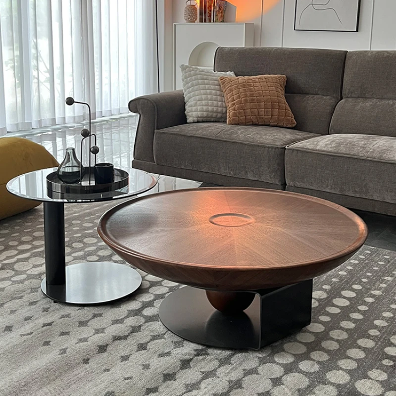 Round coffee table, solid wood, high-end artistic , light luxury, modern simplicity,
Round coffee table, solid wood, high-end artistic , light luxury, modern simplicity,