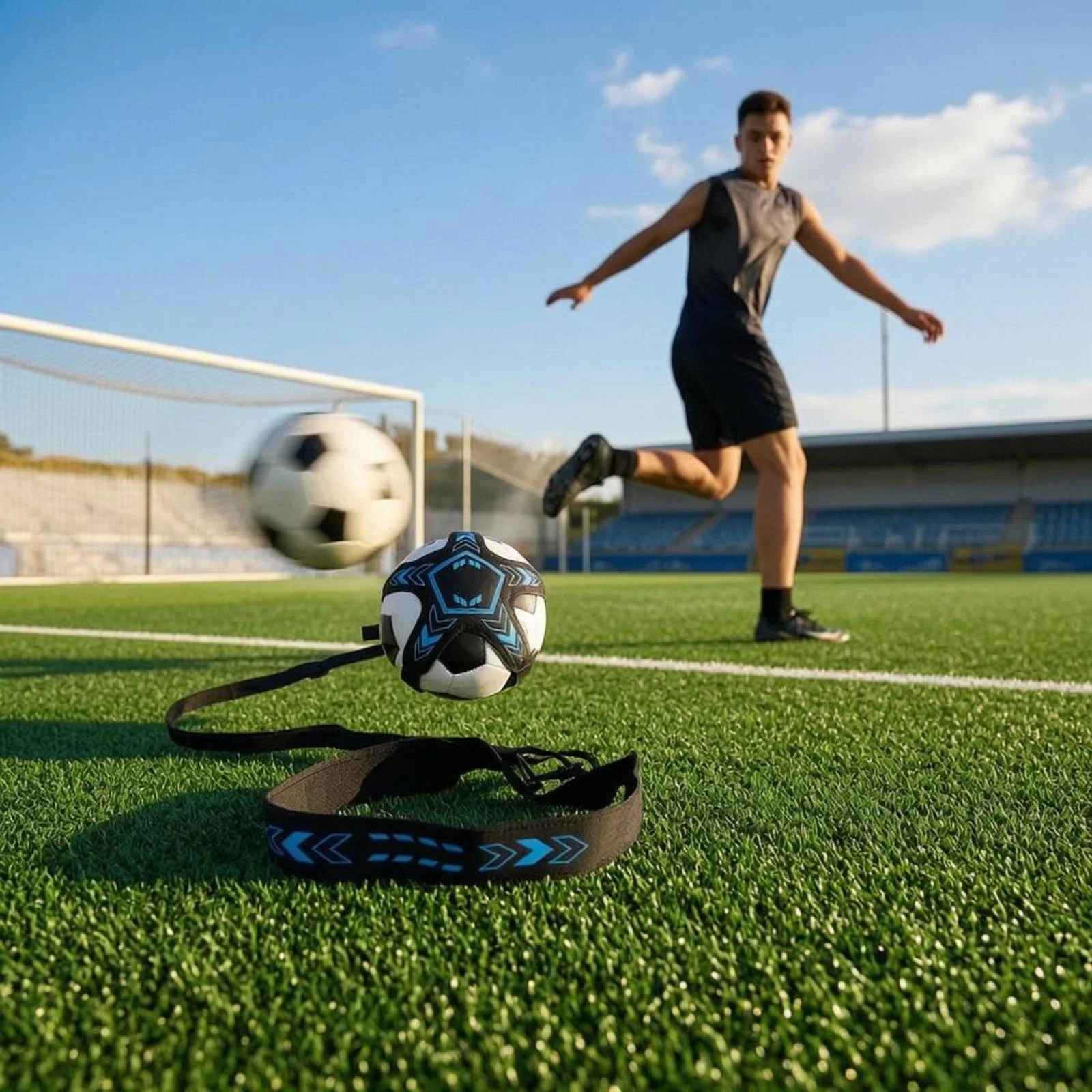 Soccer Juggling Coach Star-Shaped Waist Belt Ball Coach Training Aid Tethered Athletic Equipment Single-Player
Soccer Juggling Coach Star-Shaped Waist Belt Ball Coach Training Aid Tethered Athletic Equipment Single-Player