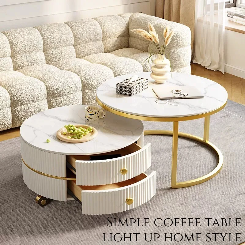 Luxury Sofa Table Coffe Dining Storage Low Round Table Small Center Office Tavolino Da Salotto Moderno Furniture Living Room
Luxury Sofa Table Coffe Dining Storage Low Round Table Small Center Office Tavolino Da Salotto Moderno Furniture Living Room