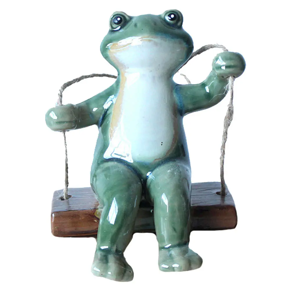 1Pcs Swinging Frogs Garden Ornament Ceramic Hanging Rope Home Room Decor Durable Lovely Swinging Frogs Statue Desktop Decoration
1Pcs Swinging Frogs Garden Ornament Ceramic Hanging Rope Home Room Decor Durable Lovely Swinging Frogs Statue Desktop Decoration