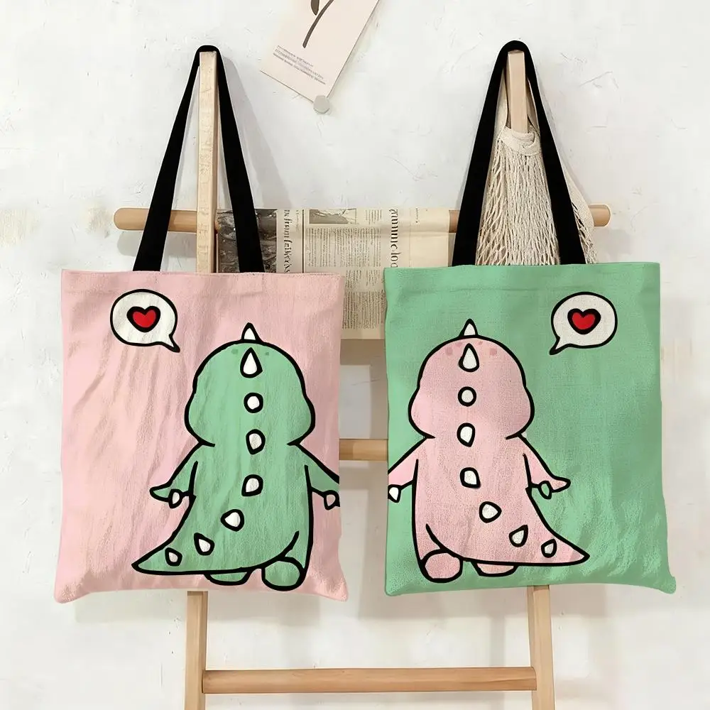 Dinosaur Couple Storage Bags Canvas Tote Bag Large Capacity Double-Sided Print Reusable Shopping Bag Eco-Friendly Shoulder Bag
Dinosaur Couple Storage Bags Canvas Tote Bag Large Capacity Double-Sided Print Reusable Shopping Bag Eco-Friendly Shoulder Bag