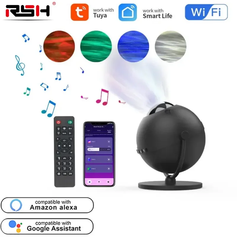 Tuya WiFi Smart LED Moon Projector Round Starry App Remote Control Home Theater Party Atmosphere Light Support Google Alexa
Tuya WiFi Smart LED Moon Projector Round Starry App Remote Control Home Theater Party Atmosphere Light Support Google Alexa