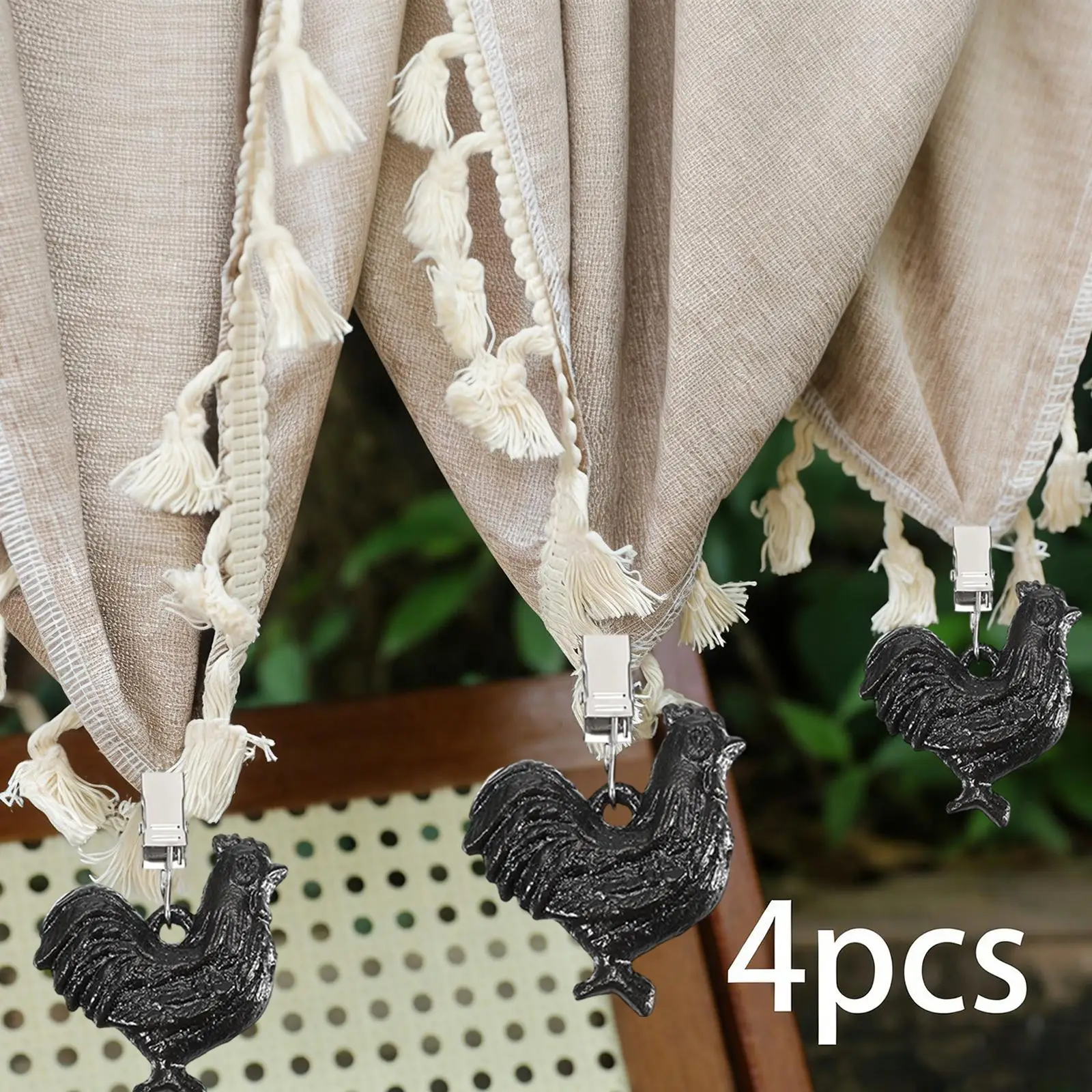 4x Cock Tablecloth Weights Clips on Premium, Antique, Table Covers Clamp, Heavy Duty Tablecloth Weights for Garden, Outdoor Home
4x Cock Tablecloth Weights Clips on Premium, Antique, Table Covers Clamp, Heavy Duty Tablecloth Weights for Garden, Outdoor Home