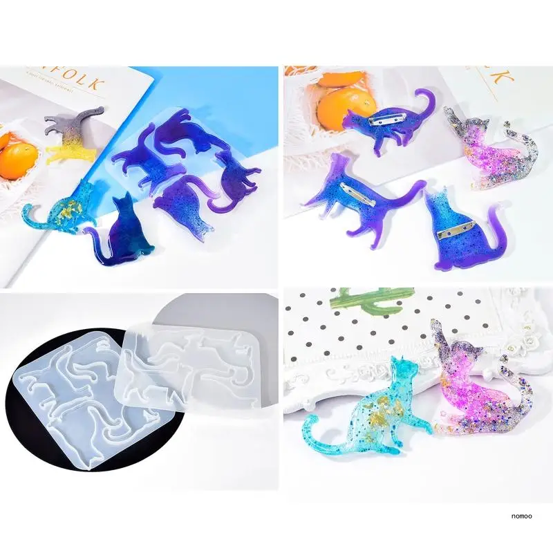 3D Cartoon for Cat Silicone Brooch Mold Epoxy Resin Craft Making Accessory for DIY Pendant Jewelry Keychain Tool Crafts
3D Cartoon for Cat Silicone Brooch Mold Epoxy Resin Craft Making Accessory for DIY Pendant Jewelry Keychain Tool Crafts