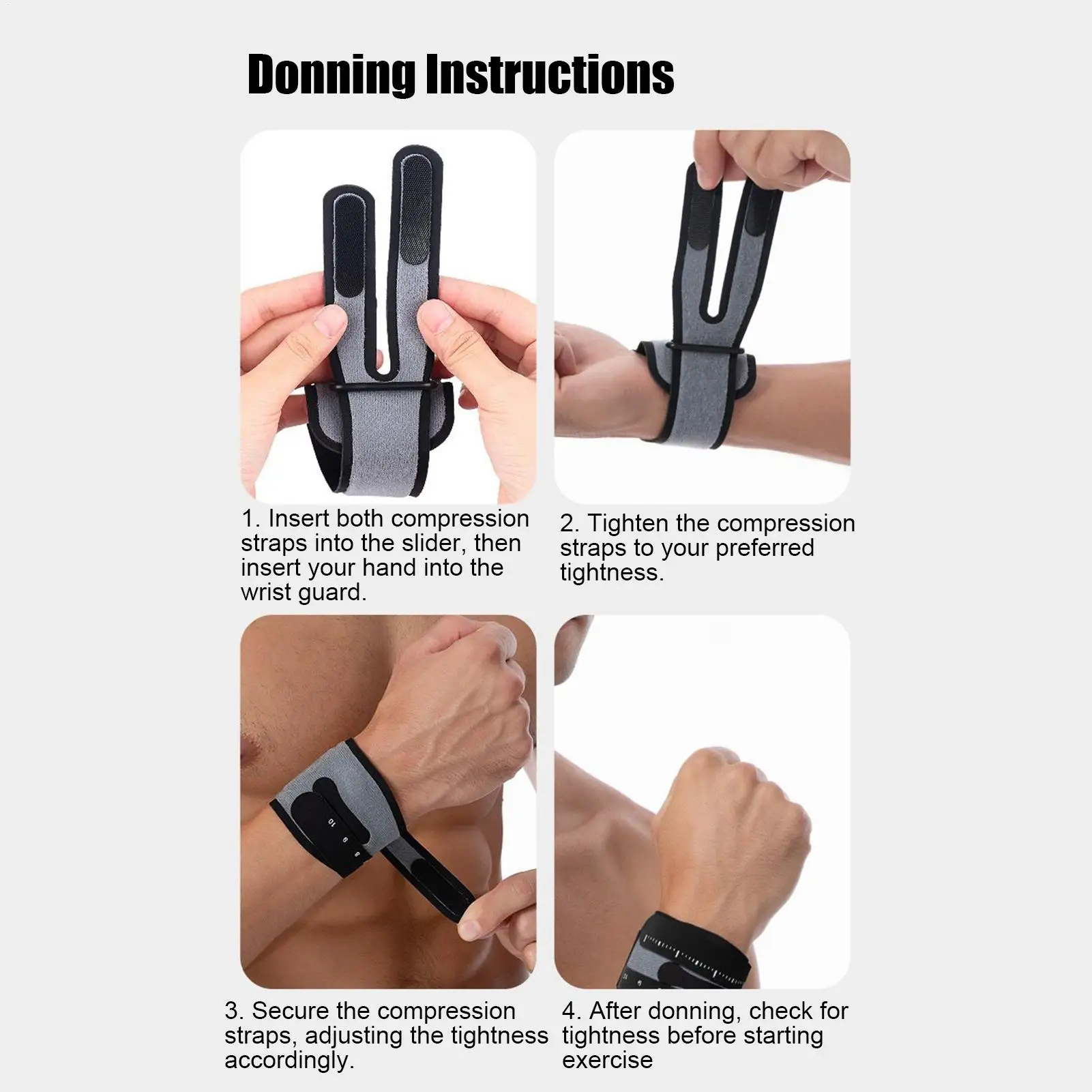 Wrist Straps Adjustable Compression Weight Training Straps Strength Training Sleeves Fitness Equipment For Women Men Adults
Wrist Straps Adjustable Compression Weight Training Straps Strength Training Sleeves Fitness Equipment For Women Men Adults
