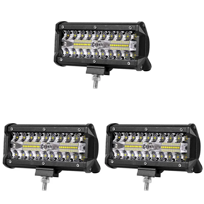 3X 7 Inch 120W Combo LED Light Bars Spot Flood For Work Driving Offroad Boat Car Tractor Truck 4X4 SUV ATV 12V 24V-N30R
3X 7 Inch 120W Combo LED Light Bars Spot Flood For Work Driving Offroad Boat Car Tractor Truck 4X4 SUV ATV 12V 24V-N30R