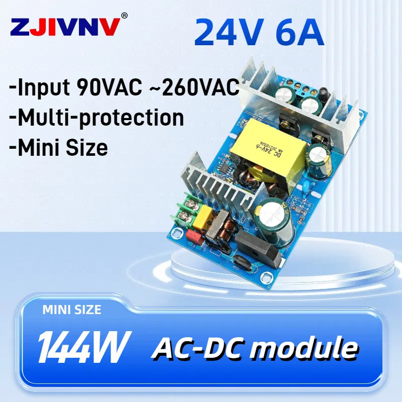 mini 24V 6A Switching Power Supply 144W 90-260VAC board high power industrial bare board power supply module AC-DC module
mini 24V 6A Switching Power Supply 144W 90-260VAC board high power industrial bare board power supply module AC-DC module