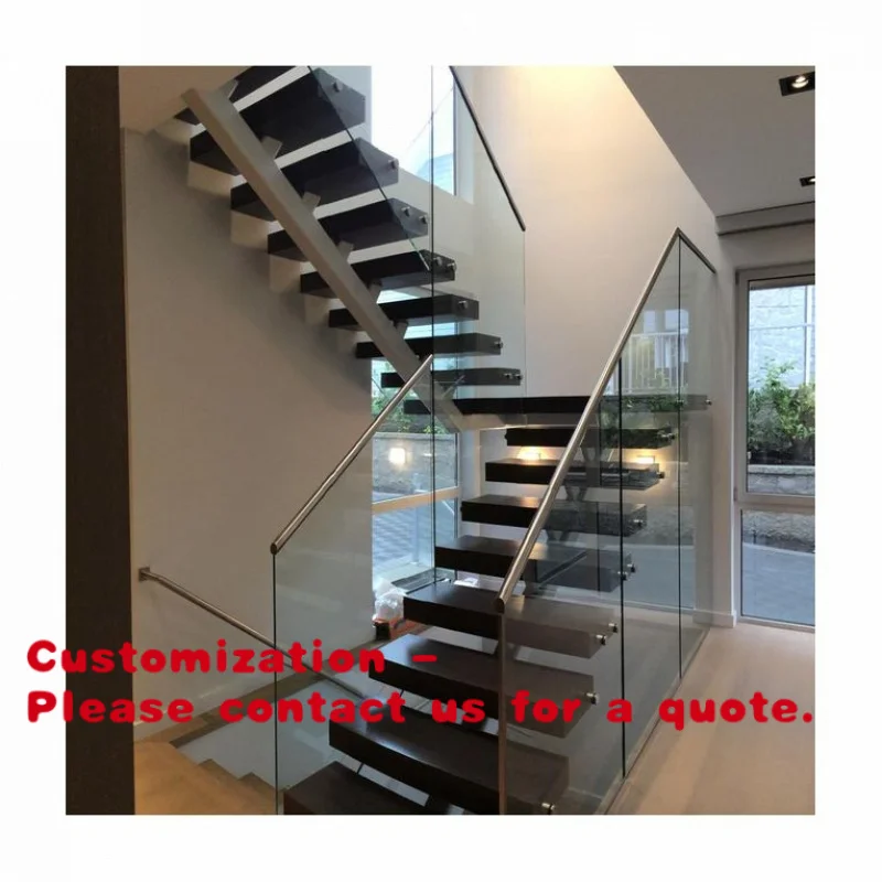 Customize.Interior Modern Design Residential Steel Stairs with Frameless Stair Glass Railing
Customize.Interior Modern Design Residential Steel Stairs with Frameless Stair Glass Railing