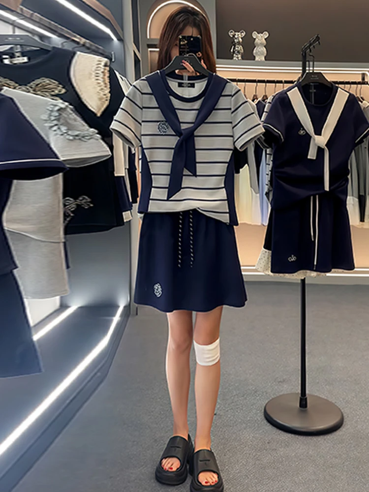 Модный комплект из двух предметов для женщин: летний, новый, молодежный дизайн, повседневная одежда, полиэстер, круглый вырез
Модный комплект из двух предметов для женщин: летний, новый, молодежный дизайн, повседневная одежда, полиэстер, круглый вырез