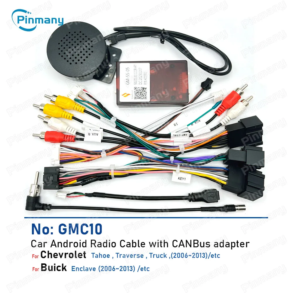 Car Radio Cable Power Wiring Harness Adapter Simple soft CAN Bus Decoder GMC10 for Chevrolet Tahoe Traverse Truck Buick Enclave
Car Radio Cable Power Wiring Harness Adapter Simple soft CAN Bus Decoder GMC10 for Chevrolet Tahoe Traverse Truck Buick Enclave