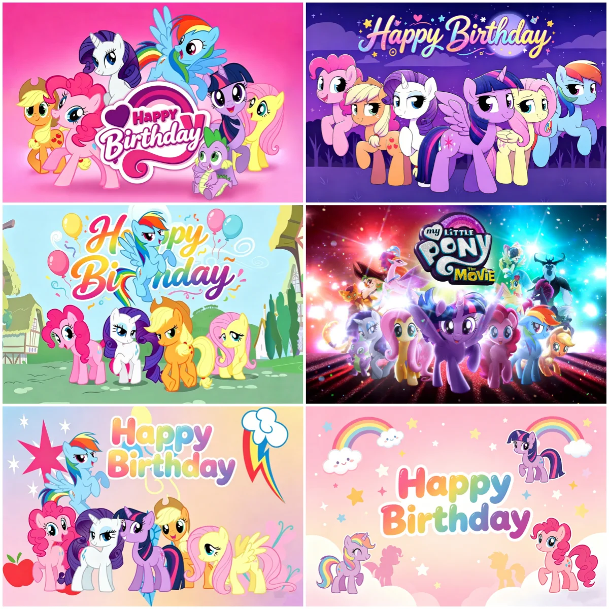 Cartoon My Little Pony Theme Chlidren Birthday Party Decorations Lovely Polly Rainbow Unicorn Backdrop Baby Shower Banner Props
Cartoon My Little Pony Theme Chlidren Birthday Party Decorations Lovely Polly Rainbow Unicorn Backdrop Baby Shower Banner Props