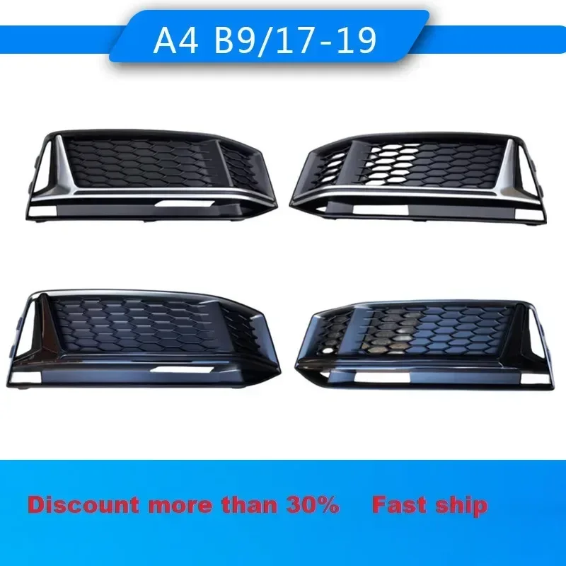 Car Front Bumper Grille Trim Fog Light Cover Frame For 2016-2019 Audi A4 B9 Refit upgrade S4 Sline sport Auto Lamp protection
Car Front Bumper Grille Trim Fog Light Cover Frame For 2016-2019 Audi A4 B9 Refit upgrade S4 Sline sport Auto Lamp protection
