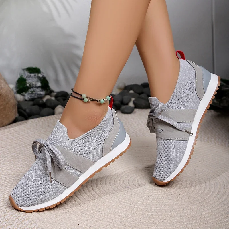 Hot Seller Breathable Mesh Women's Flat Sneakers Lace Up Shallow Soft Bottom Loafers Autumn Comfortable Low Platform Mujer Shoes
Hot Seller Breathable Mesh Women's Flat Sneakers Lace Up Shallow Soft Bottom Loafers Autumn Comfortable Low Platform Mujer Shoes