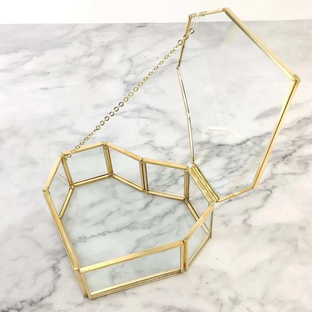 Decorative Glass Jewelry Box Heart Shaped With Lid Ring Box Clear Geometric Storage Box Home
Decorative Glass Jewelry Box Heart Shaped With Lid Ring Box Clear Geometric Storage Box Home