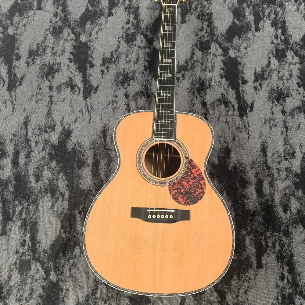 Fast Delivery Red Pine Top with OM Acoustic Guitar Rosewood Fingerboard Bone Nut
Fast Delivery Red Pine Top with OM Acoustic Guitar Rosewood Fingerboard Bone Nut