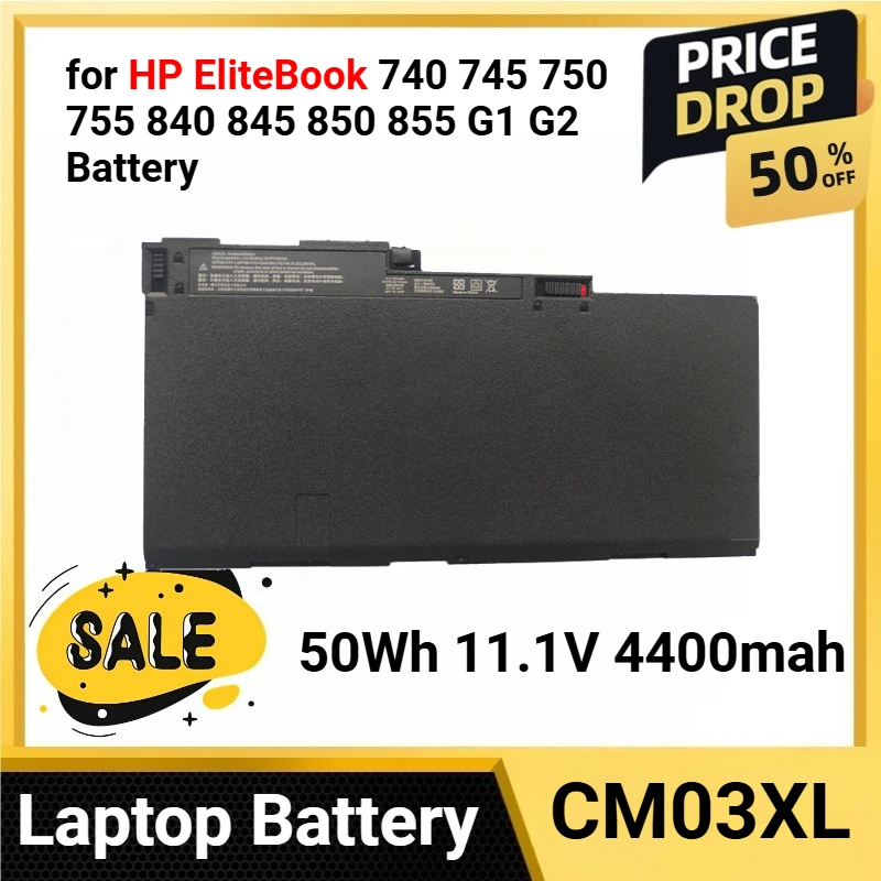 50Wh 11.1V 4400mah CM03XL for HP EliteBook 740 745 750 755 840 845 850 855 G1 G2 Battery ZBook 14 15u HSTNN-DB4Q HSTNN-LB4R
50Wh 11.1V 4400mah CM03XL for HP EliteBook 740 745 750 755 840 845 850 855 G1 G2 Battery ZBook 14 15u HSTNN-DB4Q HSTNN-LB4R