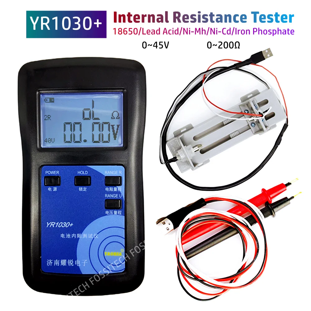 2023 Upgrade YR1030+ 0~45V Battery Internal Resistance Tester 18650 Lithium Nickel Hydrogen Lead Acid Alkaline Battery Tester
2023 Upgrade YR1030+ 0~45V Battery Internal Resistance Tester 18650 Lithium Nickel Hydrogen Lead Acid Alkaline Battery Tester