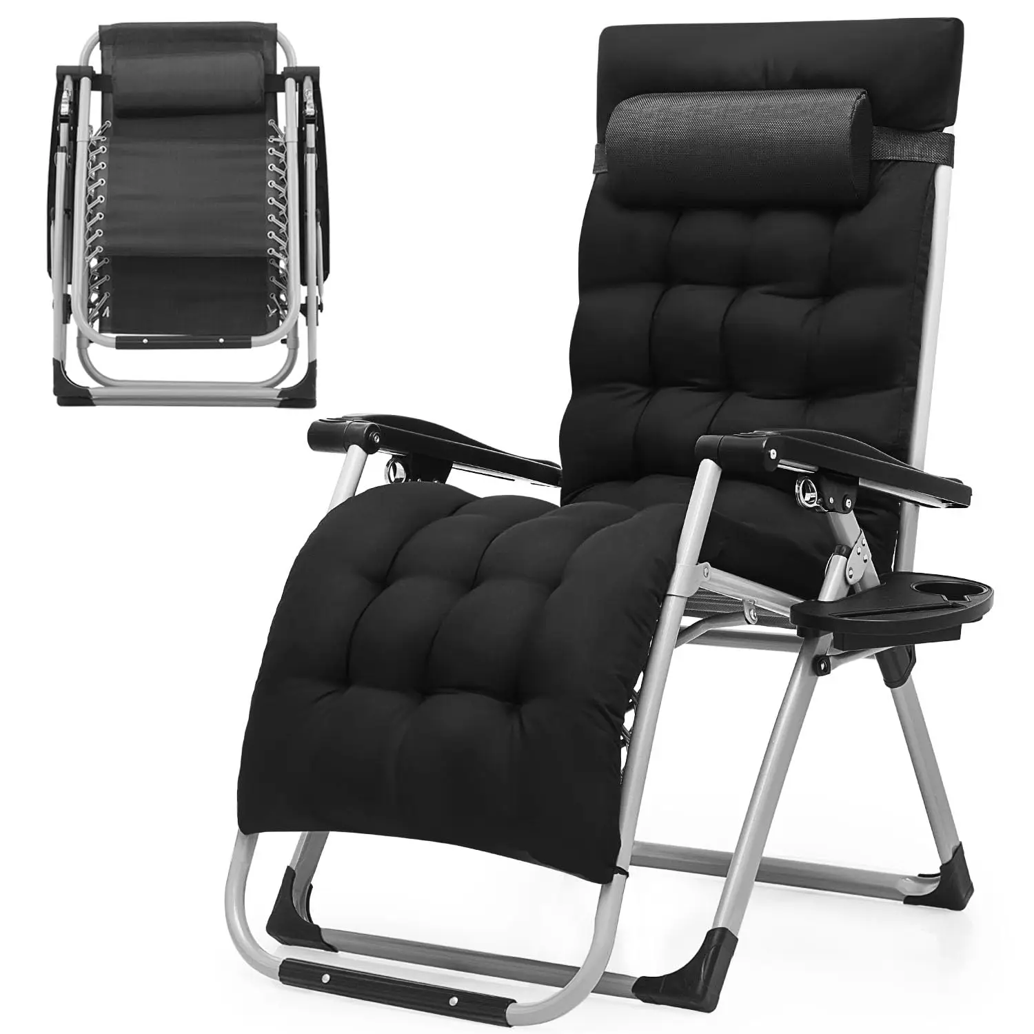 Zero Gravity Chair, Portable Folding Reclining Lounge Chairs with Adjustable Cushion and Cup Holder Trays for Outdoor,, Custom
Zero Gravity Chair, Portable Folding Reclining Lounge Chairs with Adjustable Cushion and Cup Holder Trays for Outdoor,, Custom