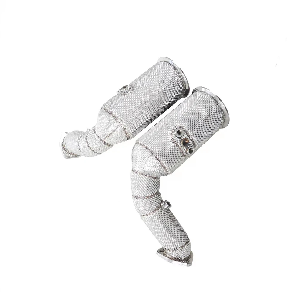 performance stainless steel exhaust downpipe with heat shield for Lamborghini URUS 4.0T
performance stainless steel exhaust downpipe with heat shield for Lamborghini URUS 4.0T