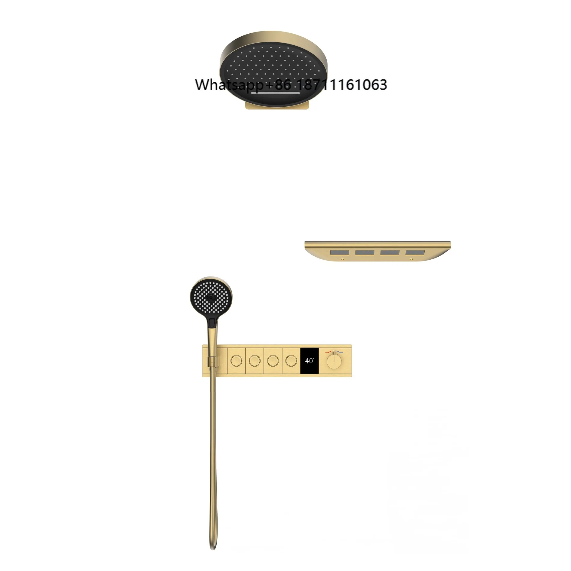 Concealed Embedded Shower Set Push Button Digital Display Solid Brass Wall Mount Thermostatic High Pressure Rain Spray Bathroom
Concealed Embedded Shower Set Push Button Digital Display Solid Brass Wall Mount Thermostatic High Pressure Rain Spray Bathroom