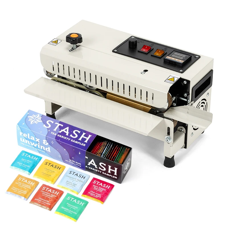 Wallepac Automatic Fast Speed 12M/Min Pouch Aluminum Foil Heat Packing Sealing Machine Mini Continuous Plastic Bags Band Sealer
Wallepac Automatic Fast Speed 12M/Min Pouch Aluminum Foil Heat Packing Sealing Machine Mini Continuous Plastic Bags Band Sealer