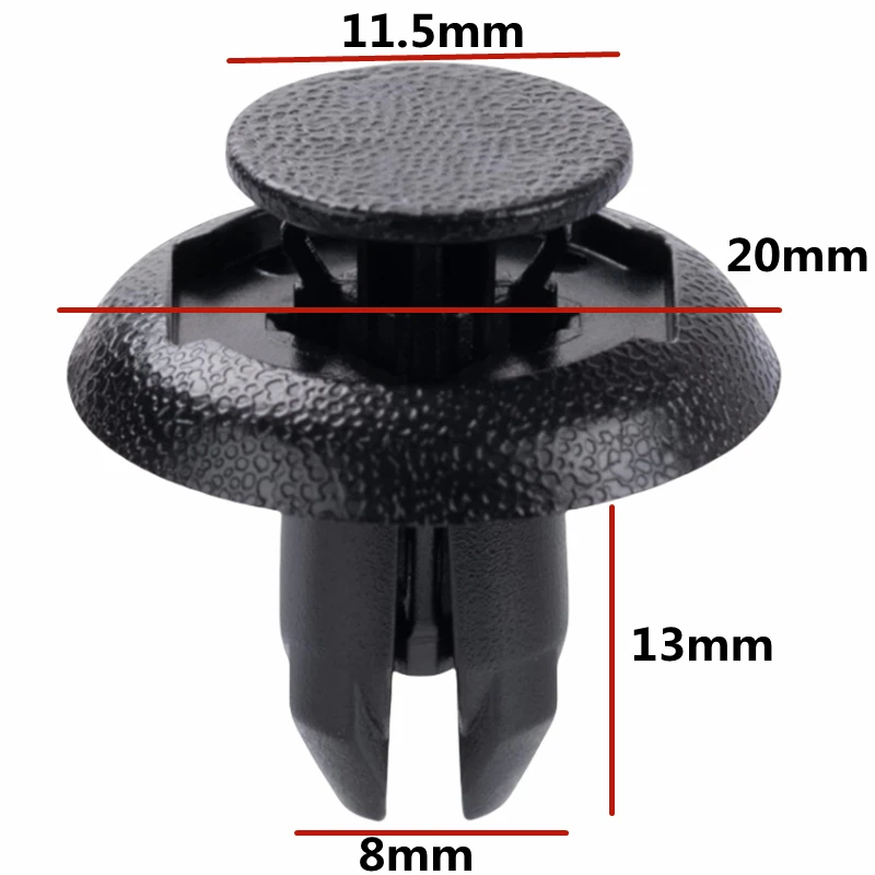 20Pcs For 8mm Hole OE: B45A-56-146A B45A56146A 90118-WB048 Car Fender Liner Splash Shield Bumper Cover Clip Fastener Rivet B124
20Pcs For 8mm Hole OE: B45A-56-146A B45A56146A 90118-WB048 Car Fender Liner Splash Shield Bumper Cover Clip Fastener Rivet B124