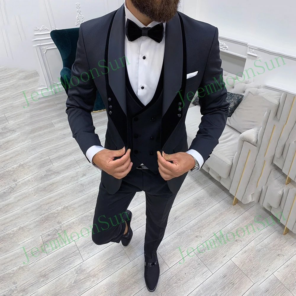 Custom Shawl Lapel One Button Suit Men 2022 Double Breast Vest Slim Fit Groom Tuxedos Business 3 Pieces Suit Blazer Vest Pants
Custom Shawl Lapel One Button Suit Men 2022 Double Breast Vest Slim Fit Groom Tuxedos Business 3 Pieces Suit Blazer Vest Pants