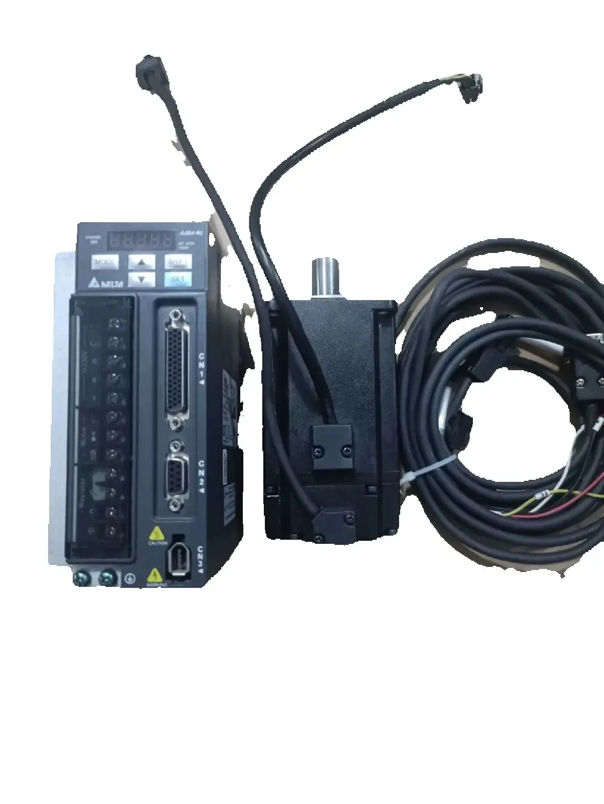 Delta servo motor set B2 series 750w pulse drive model ASD-B2-0721-B Motor model ECMA-C20807RS second-hand function test intact
Delta servo motor set B2 series 750w pulse drive model ASD-B2-0721-B Motor model ECMA-C20807RS second-hand function test intact