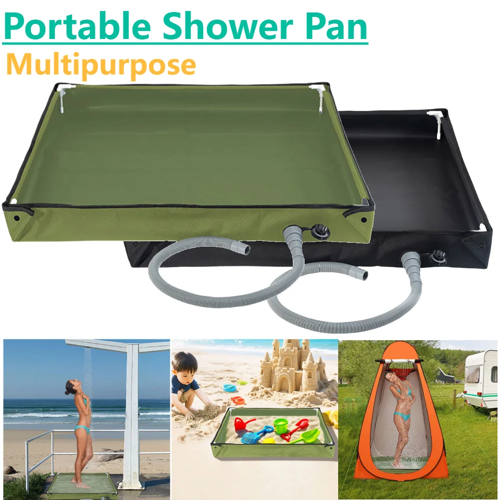 Camping Shower Tent Floor Base Foldable Shower Base with Drain Hose Efficient Drainage Outdoor Tent Shower Tray Versatile Usage 
Camping Shower Tent Floor Base Foldable Shower Base with Drain Hose Efficient Drainage Outdoor Tent Shower Tray Versatile Usage