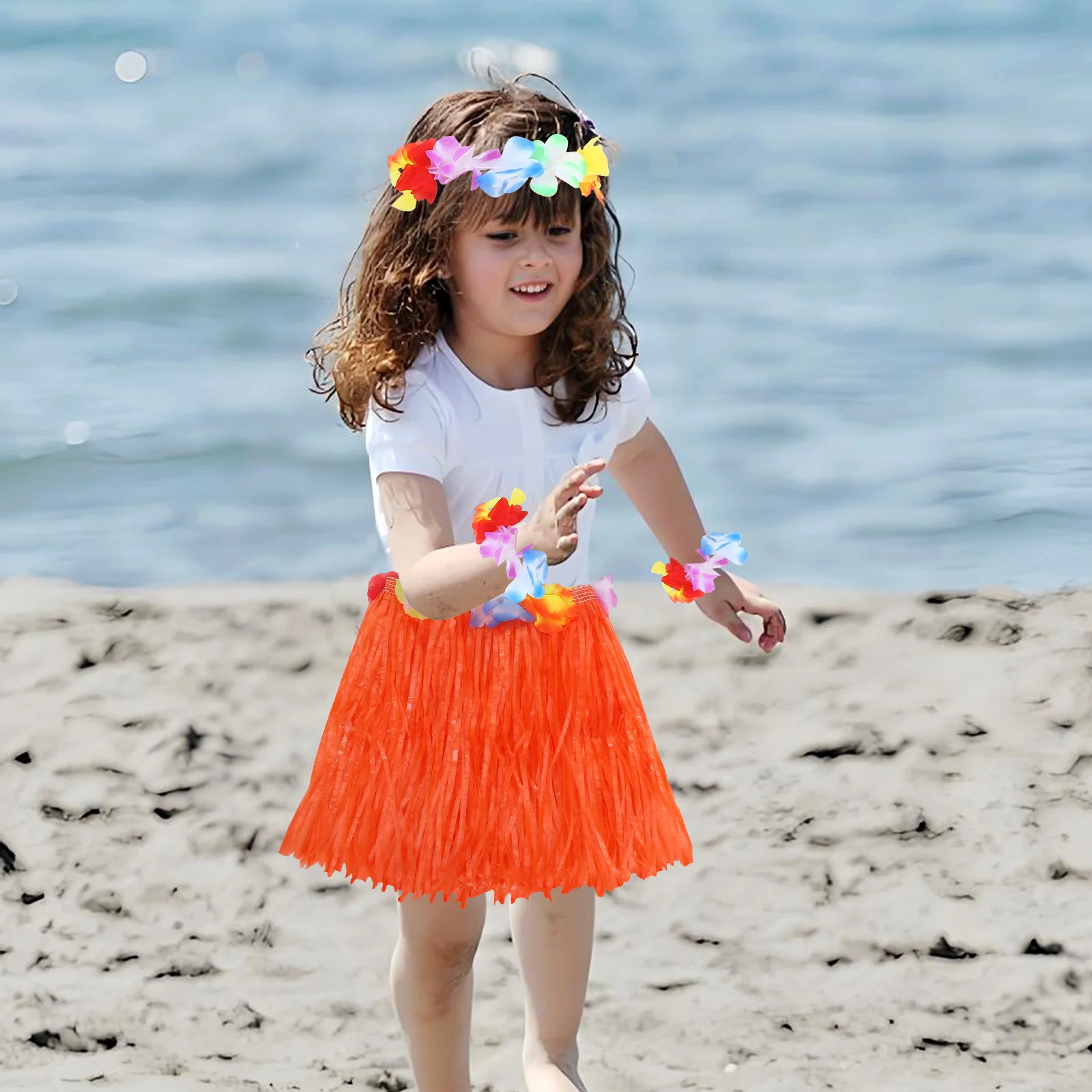 Hawaiian Hula Skirt Set Simulation Flower Headdress Bracelets Hanging Garland Luau Party Skirt Tropical Accessories
Hawaiian Hula Skirt Set Simulation Flower Headdress Bracelets Hanging Garland Luau Party Skirt Tropical Accessories