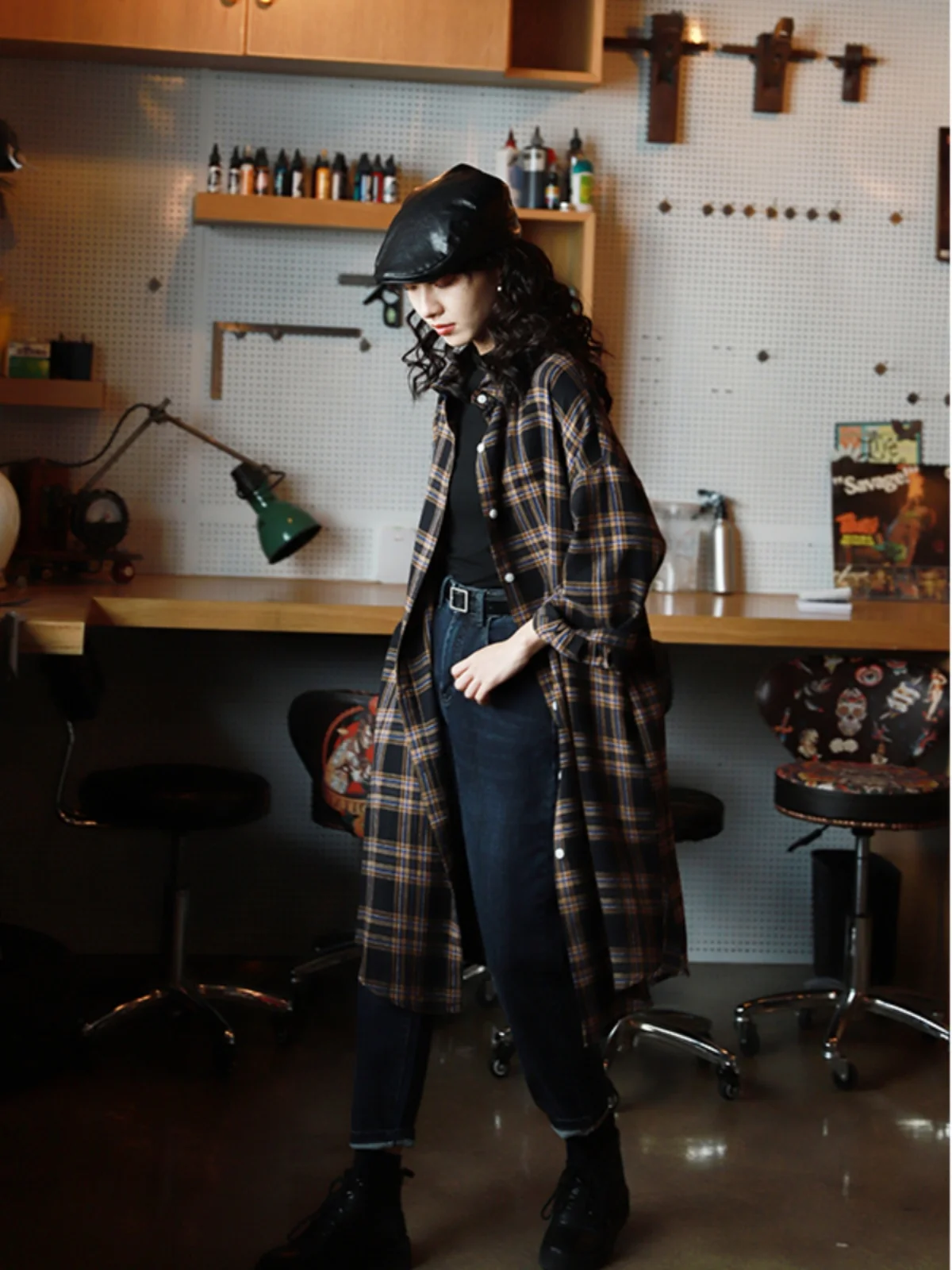 Женское винтажное платье Long Sve irt Dr, прямой крой, свободного кроя, средней длины, фланелевая клетка, ранняя осень, мода
Женское винтажное платье Long Sve irt Dr, прямой крой, свободного кроя, средней длины, фланелевая клетка, ранняя осень, мода