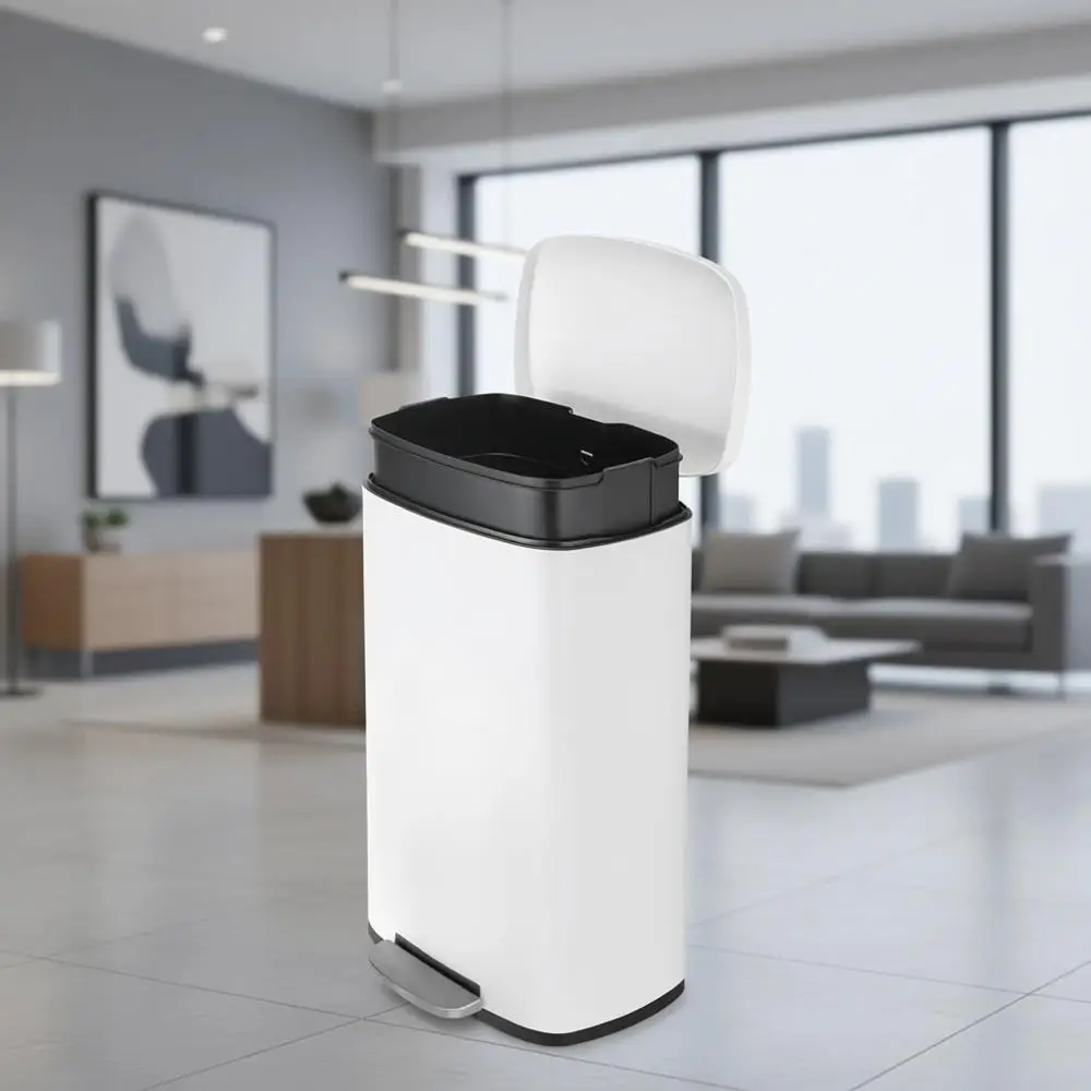 8 Gallon Kitchen Trash Can, 30L Garbage or Recycling Bin, Brushed Stainless Steel Waste Basket, Soft-Close Pedal Bin, Removable
8 Gallon Kitchen Trash Can, 30L Garbage or Recycling Bin, Brushed Stainless Steel Waste Basket, Soft-Close Pedal Bin, Removable
