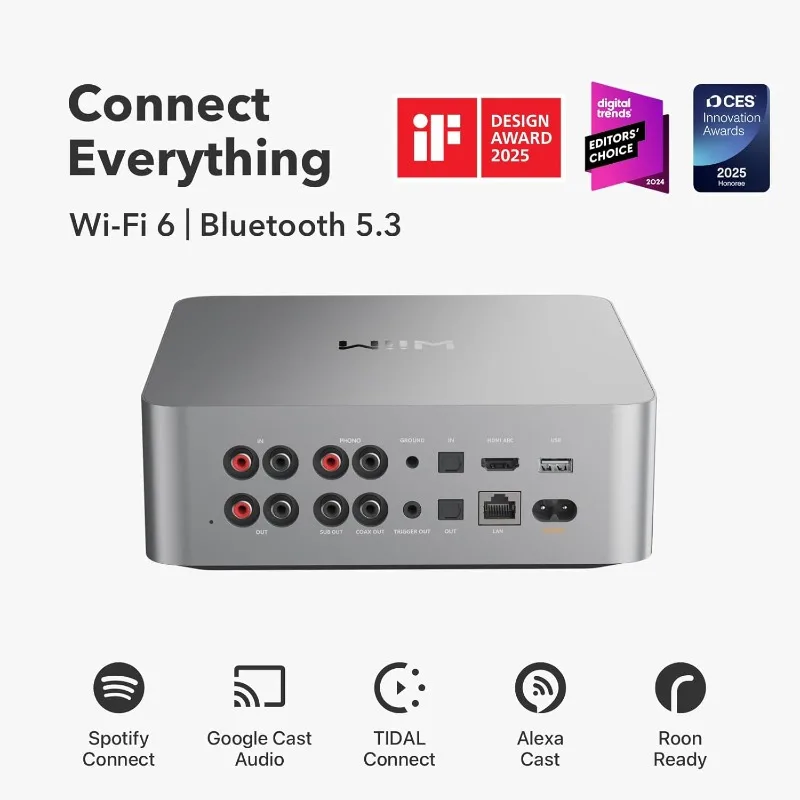 Ultra Music Streamer & Digital Preamp | 3.5" Touchscreen, Compatible with Google Cast & Alexa, Stream Spotify, Amazon Music
Ultra Music Streamer & Digital Preamp | 3.5" Touchscreen, Compatible with Google Cast & Alexa, Stream Spotify, Amazon Music