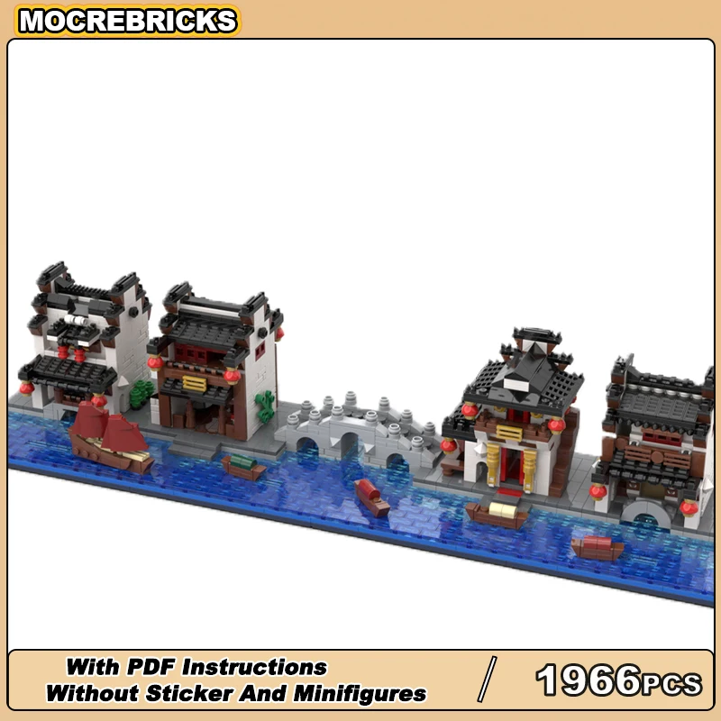 Medieval Modular Architecture Series Asian River City Assembly Model Building Blocks DIY Bricks Set Toys Children's Puzzle Gifts
Medieval Modular Architecture Series Asian River City Assembly Model Building Blocks DIY Bricks Set Toys Children's Puzzle Gifts