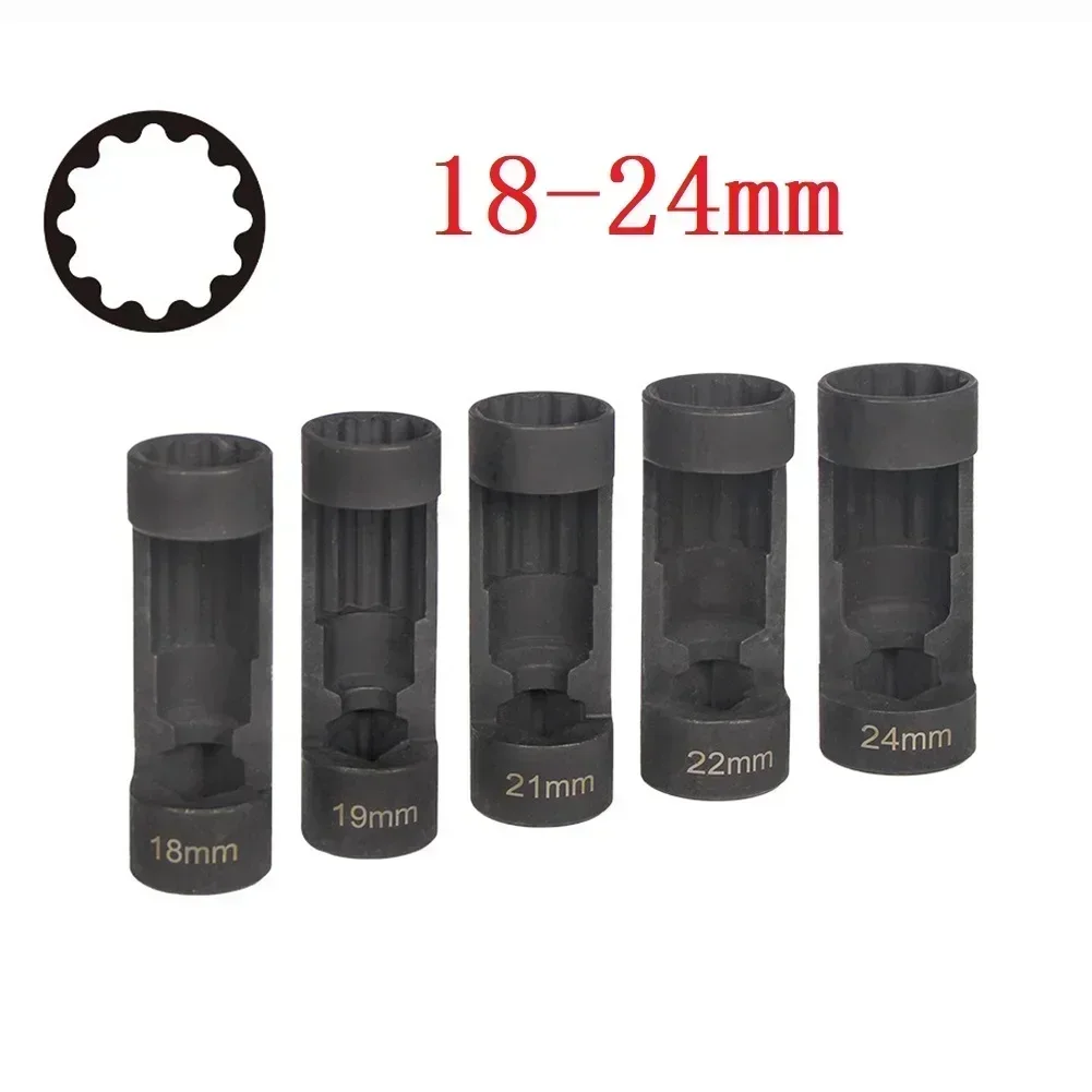 1pc Strut Nut Socket Set 12 Point Sockets 1/2in Drive Notch Sleeve Impact Socket Removal Tools For Car Repair Tool 18-22mm
1pc Strut Nut Socket Set 12 Point Sockets 1/2in Drive Notch Sleeve Impact Socket Removal Tools For Car Repair Tool 18-22mm